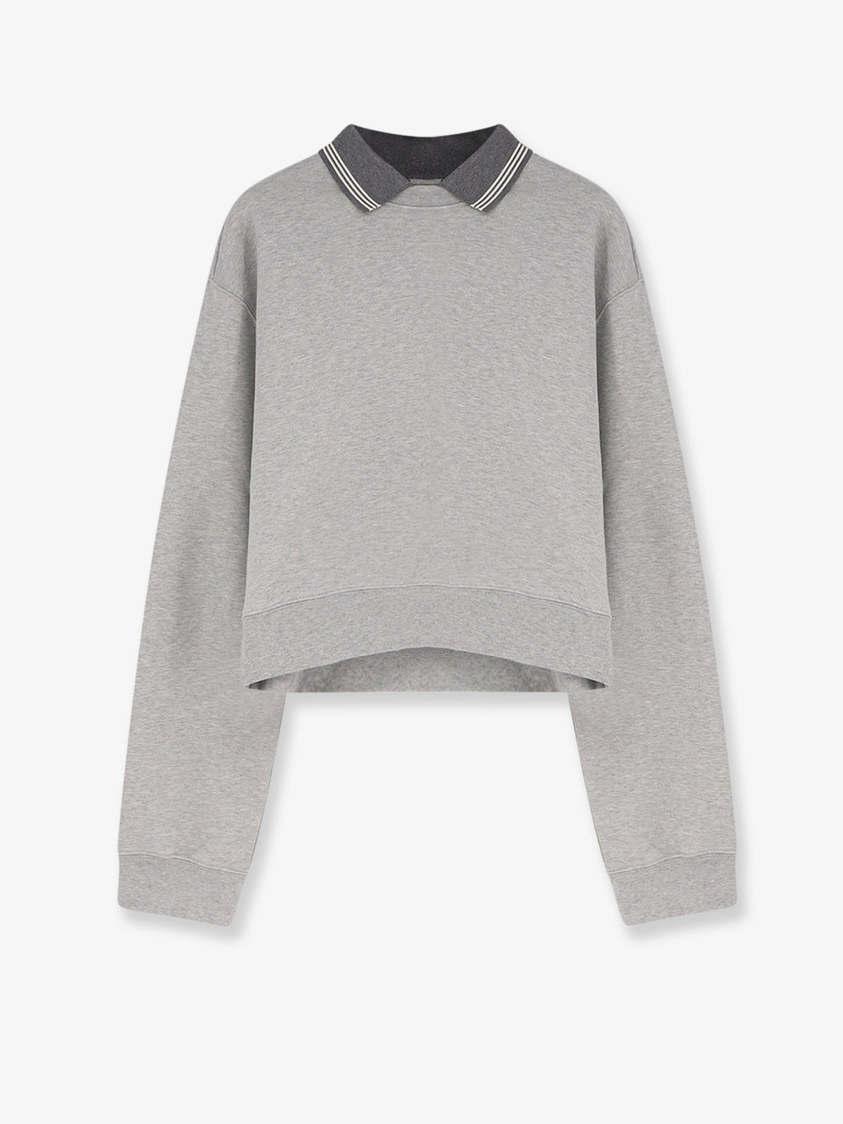Miu Miu Mélange cotton sweatshirt - Grigio