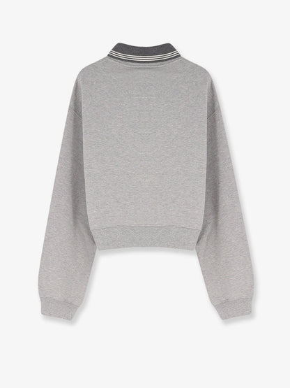 Miu Miu Mélange cotton sweatshirt - Grigio