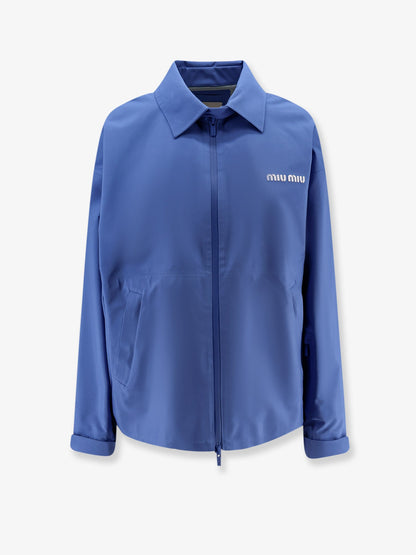 Miu Miu Technical fabric jacket - Pervinca