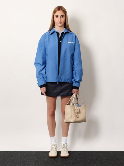 Miu Miu Technical fabric jacket - Pervinca