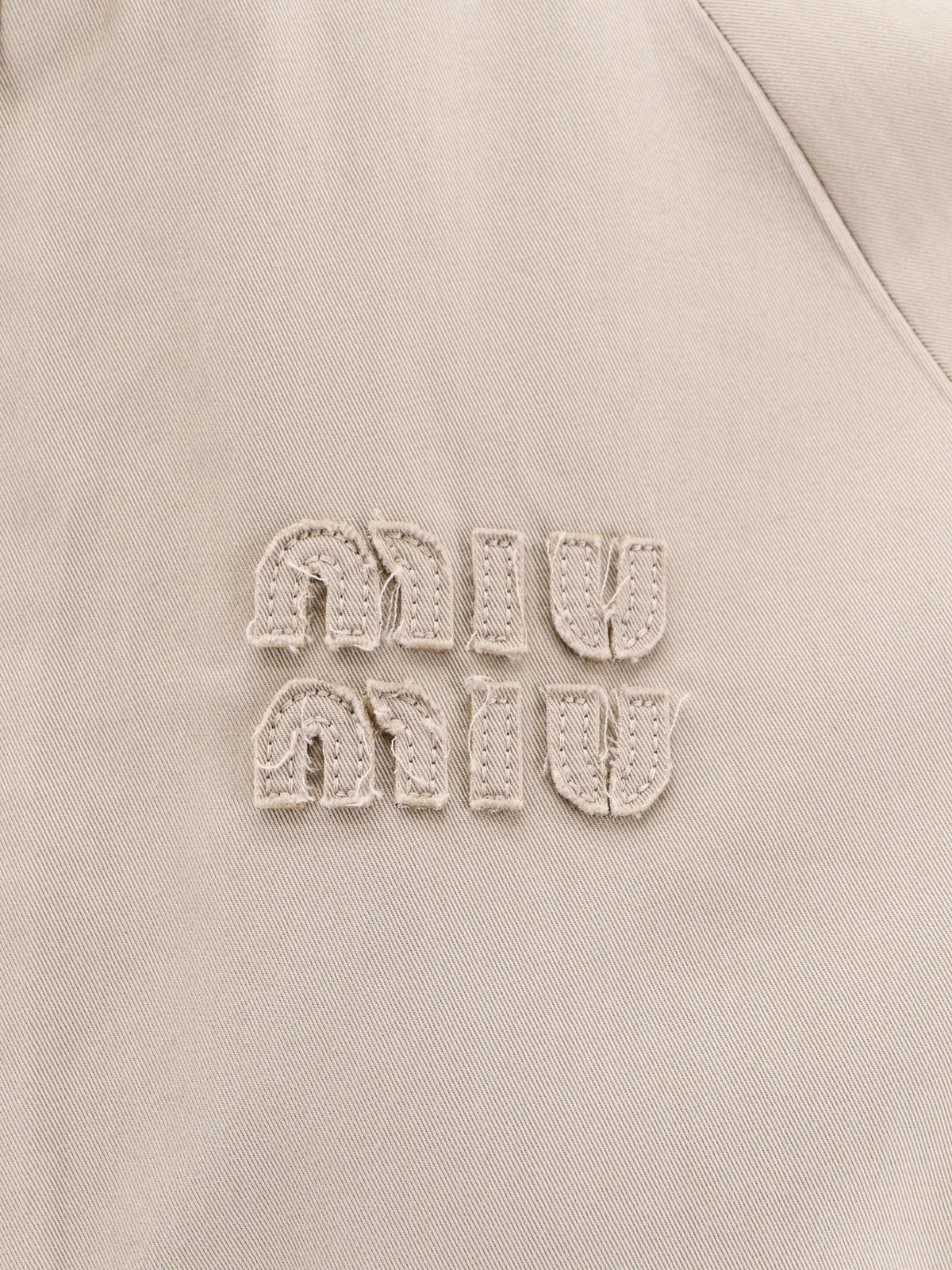 Miu Miu Old Twill Jacket - Kakiverde