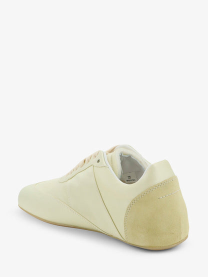 MM6 Maison Margiela Factory satin sneakers with side logo label - White Asparagus
