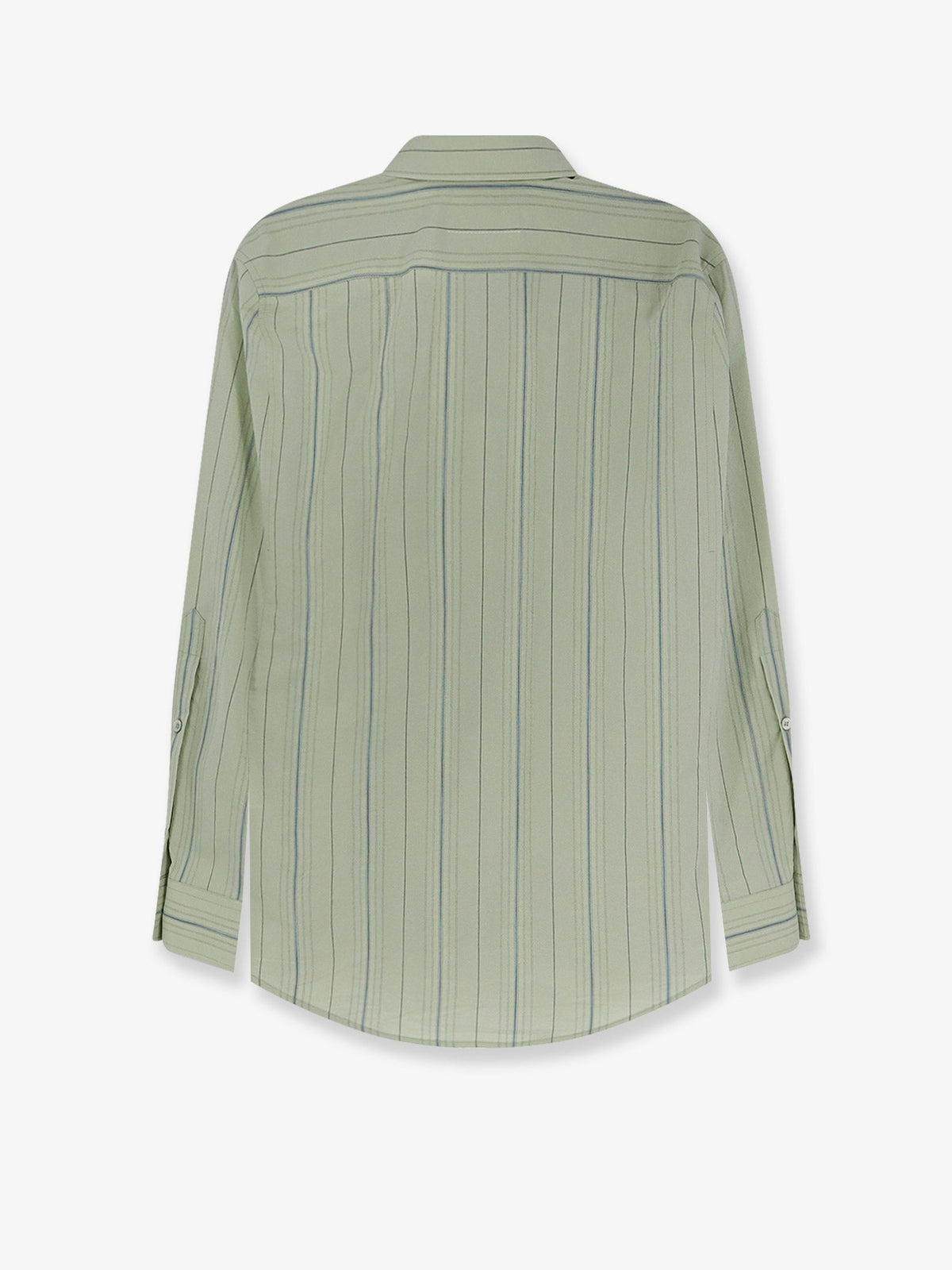 MM6 Maison Margiela Striped cotton shirt - Sagegreen