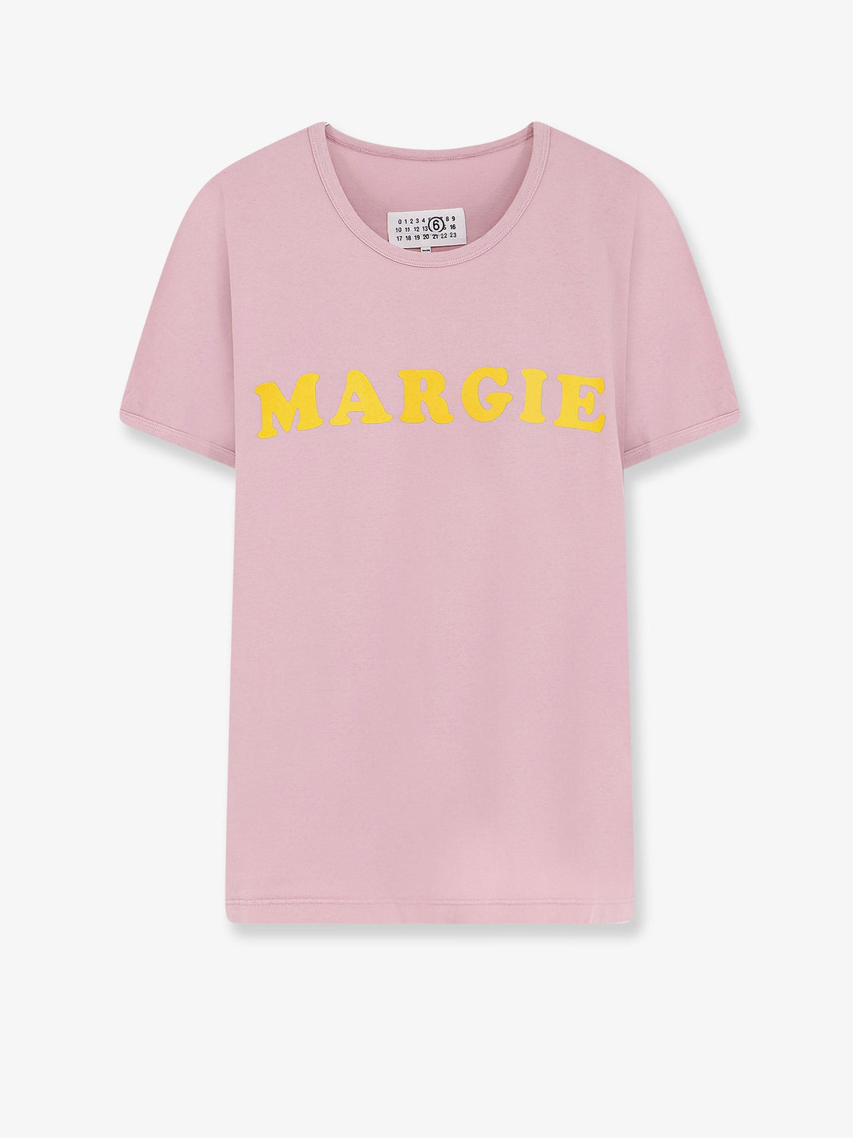 MM6 Maison Margiela Cotton t-shirt with print - Fadedpink