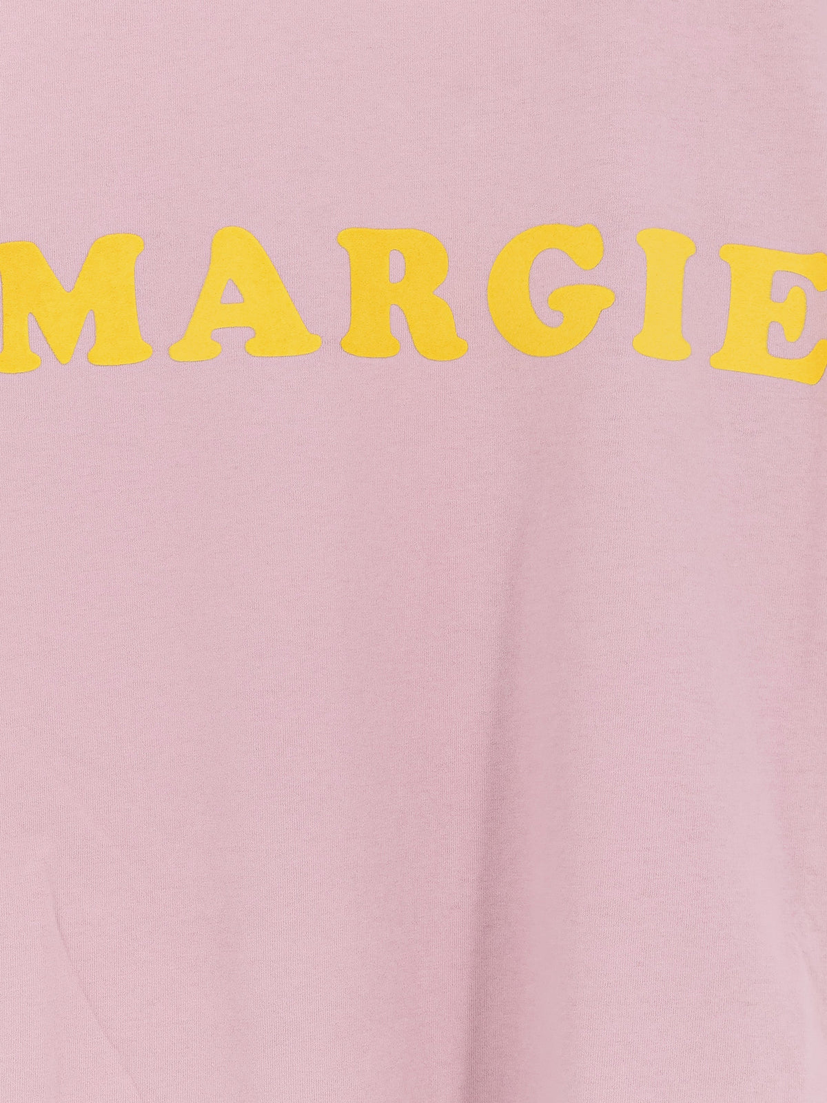 MM6 Maison Margiela Cotton t-shirt with print - Fadedpink
