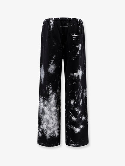 MM6 Maison Margiela Cotton Jogging Trousers with Numeric Signature embroidery - Black