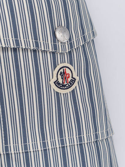 Moncler Havas striped cotton jacket - Azzurro