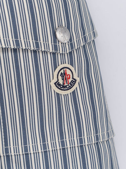 Moncler Havas striped cotton jacket - Azzurro