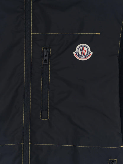 Moncler Nylon Jacket With Cotton Inserts