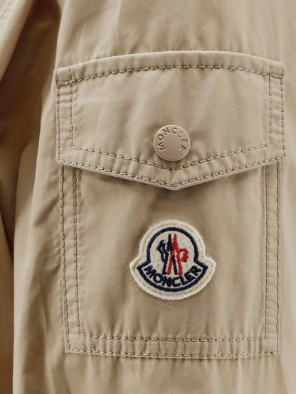 Moncler Laerte Cotton Blend Long Jacket