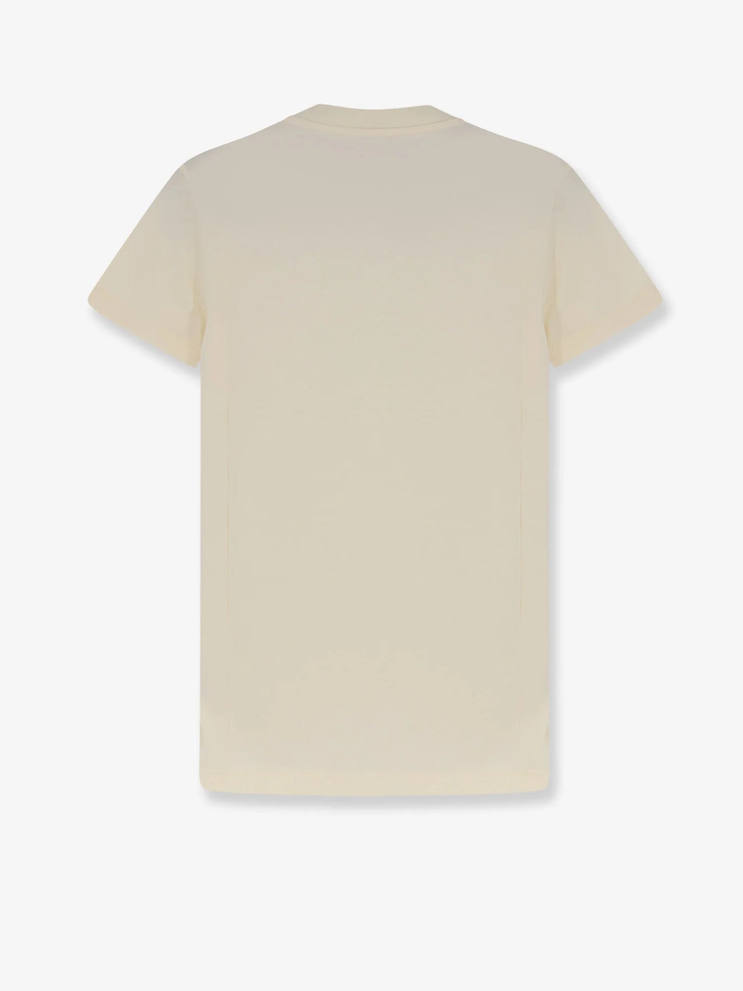 Moncler Cotton T Shirt With Flocked Logo On The Front