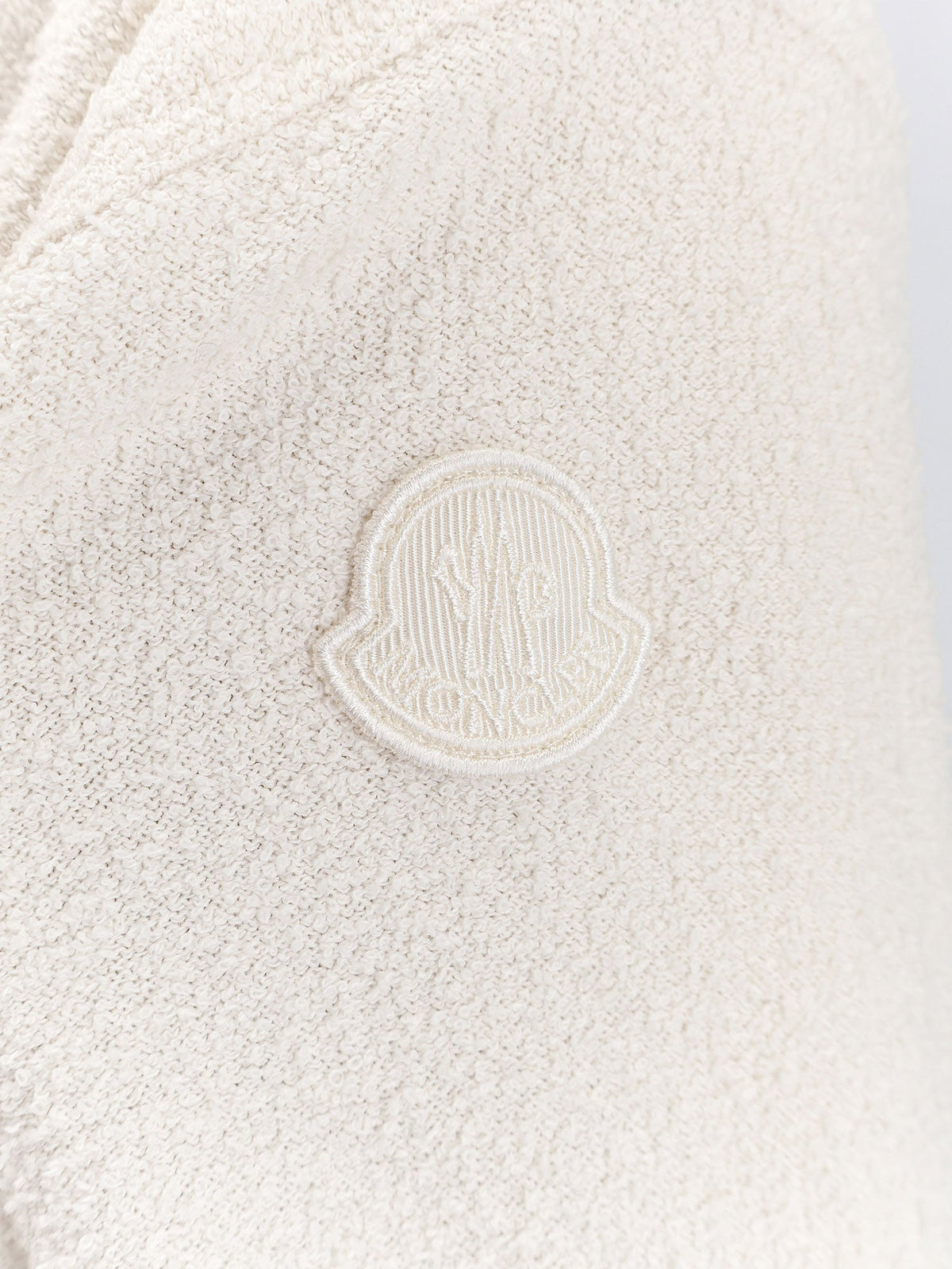 Moncler Bouclé nylon jacket - Bianco