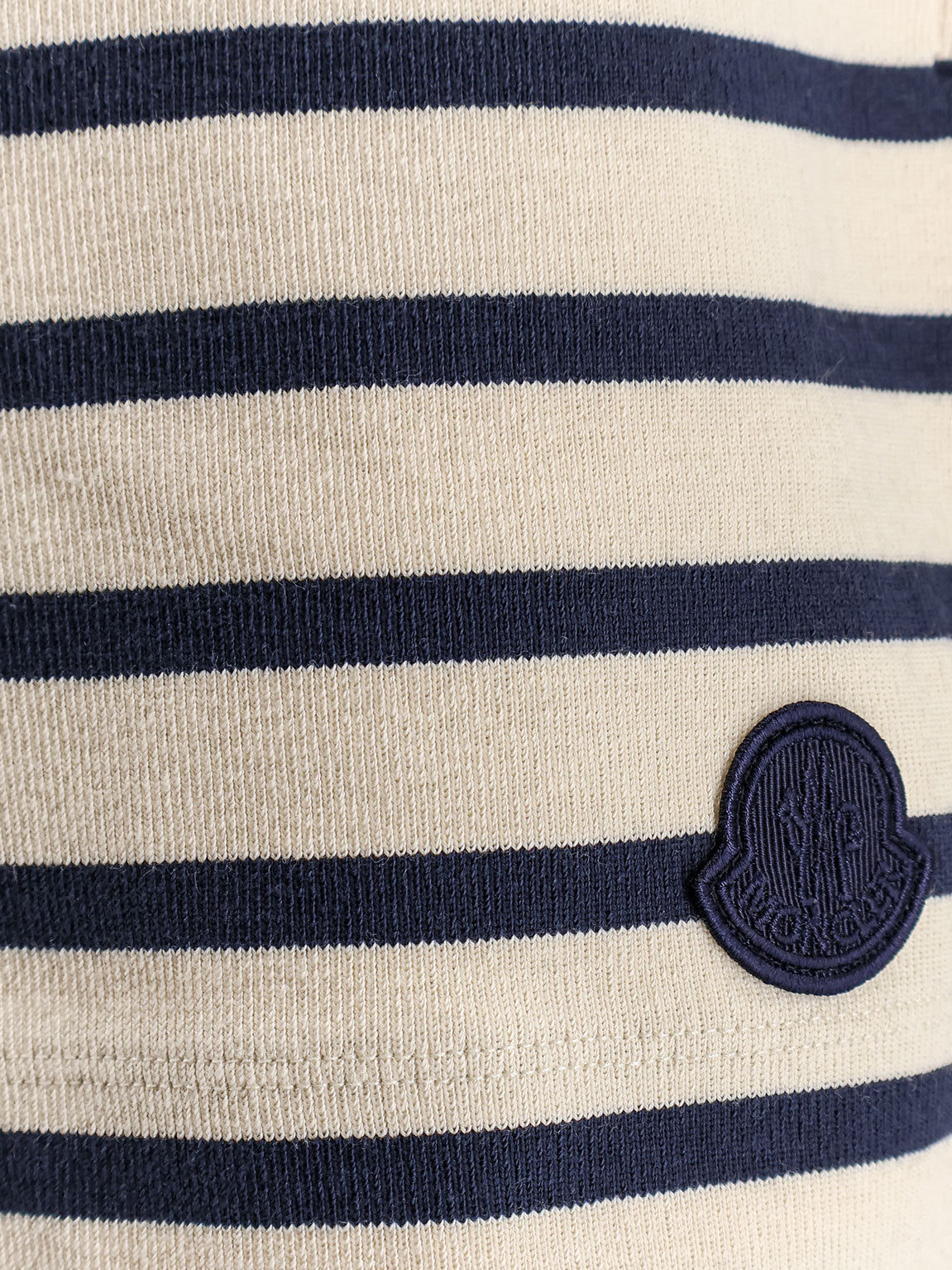 Moncler Cotton shorts with striped pattern - Nero