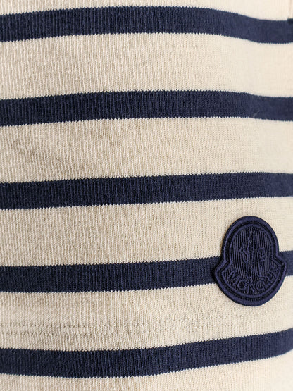 Moncler Cotton shorts with striped pattern - Nero