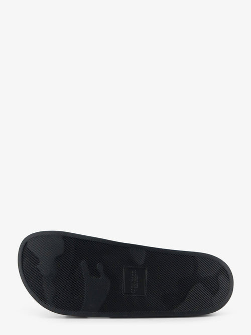 Moncler Basile rubber sandals with front logo patch - Multicolor