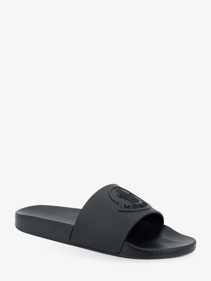 Moncler Basile rubber sandals - Nero