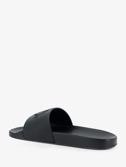 Moncler Basile rubber sandals - Nero