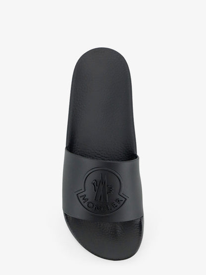 Moncler Basile rubber sandals - Nero