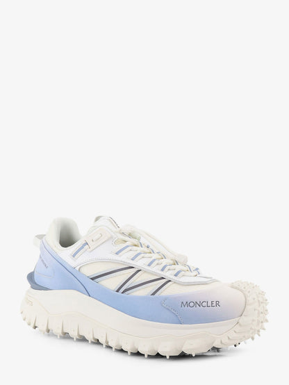 Moncler Trailgrip sneakers in technical fabric and mesh with side lettering logo - Bianco