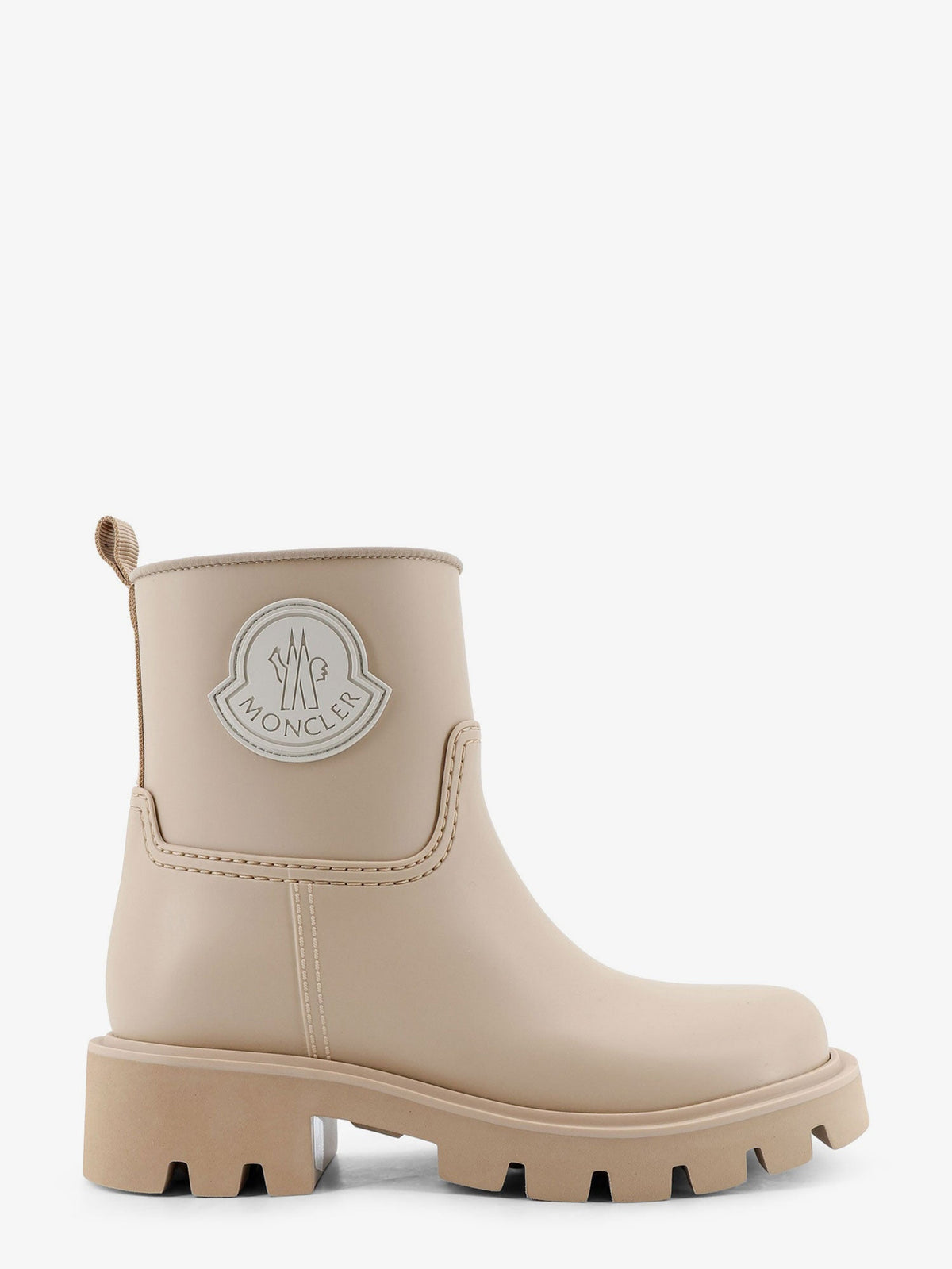 Moncler Kickstream rubber rainboots - Beige