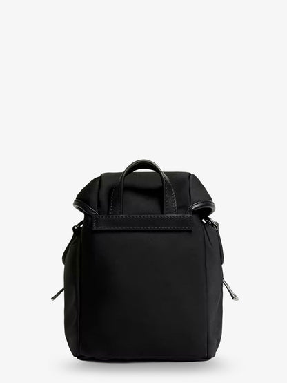 Moncler Trick nylon crossbody bag with logo patch on the front - Nero
