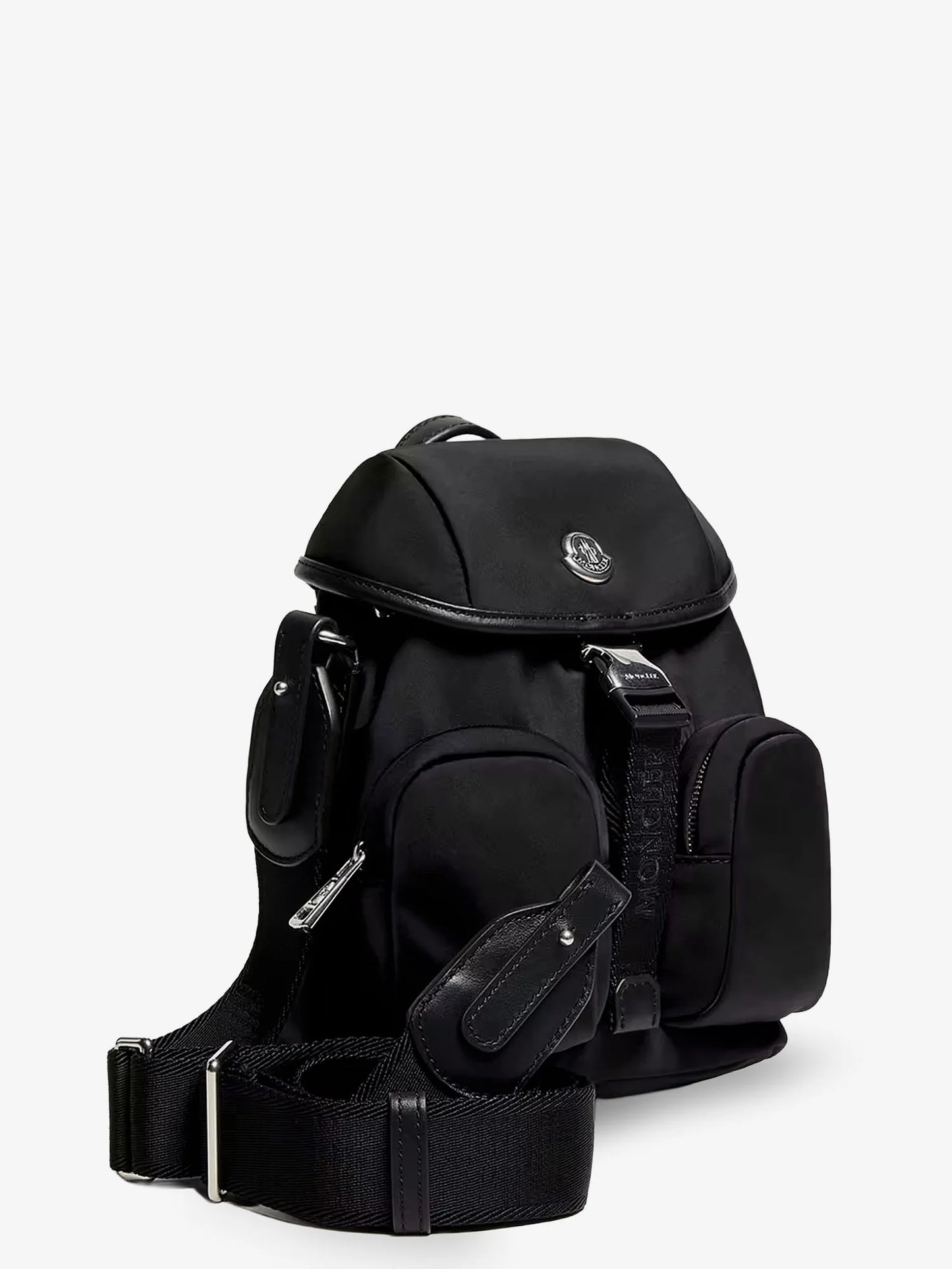 Moncler Trick Nylon Crossbody Bag With Logo Patch On The Front