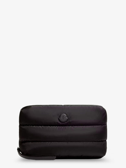 Moncler Nylon Caradoc beauty case with metal logo - Nero