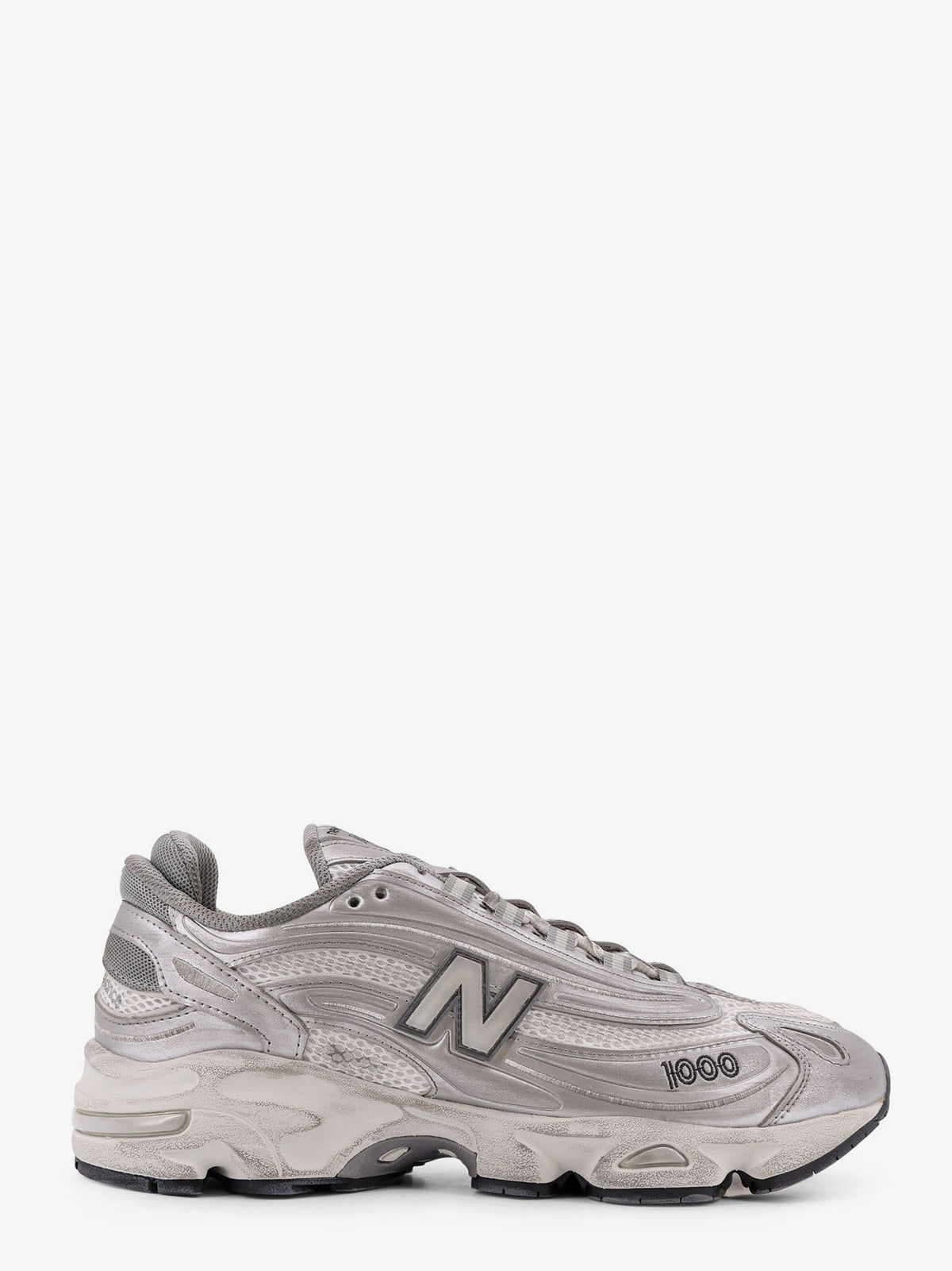 New Balance 1000 low-top mesh sneakers - Silver Metallic