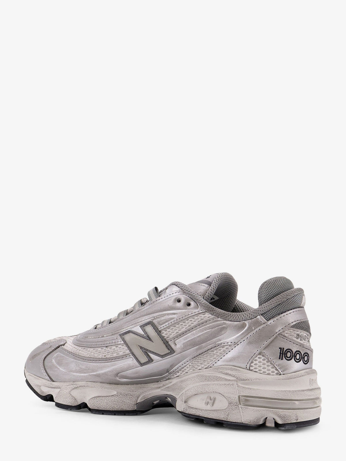 New Balance 1000 low-top mesh sneakers - Silver Metallic