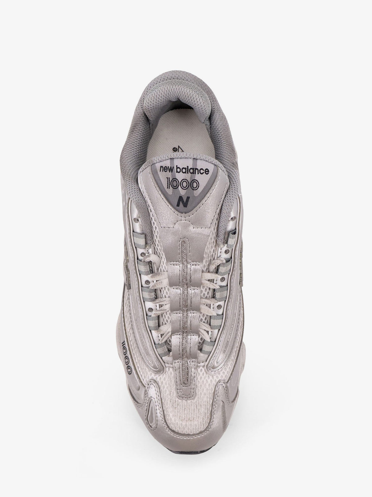 New Balance 1000 low-top mesh sneakers - Silver Metallic
