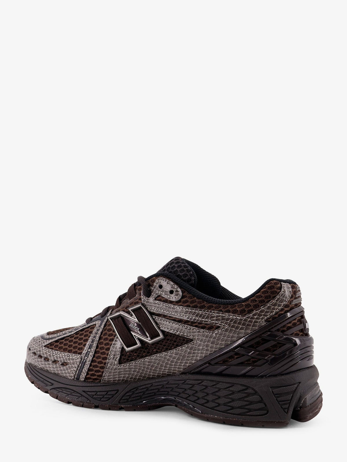 New Balance 19062 mesh sneakers with logo on the side - Grigio/Marrone