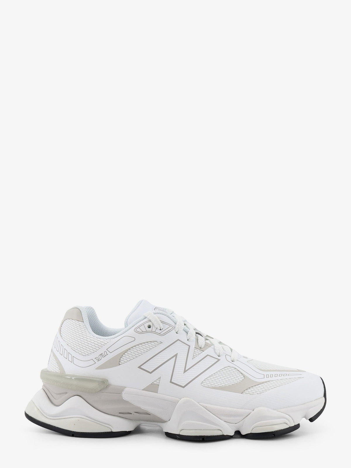 New Balance U90608 mesh sneakers with side logo - Bianco Grigio