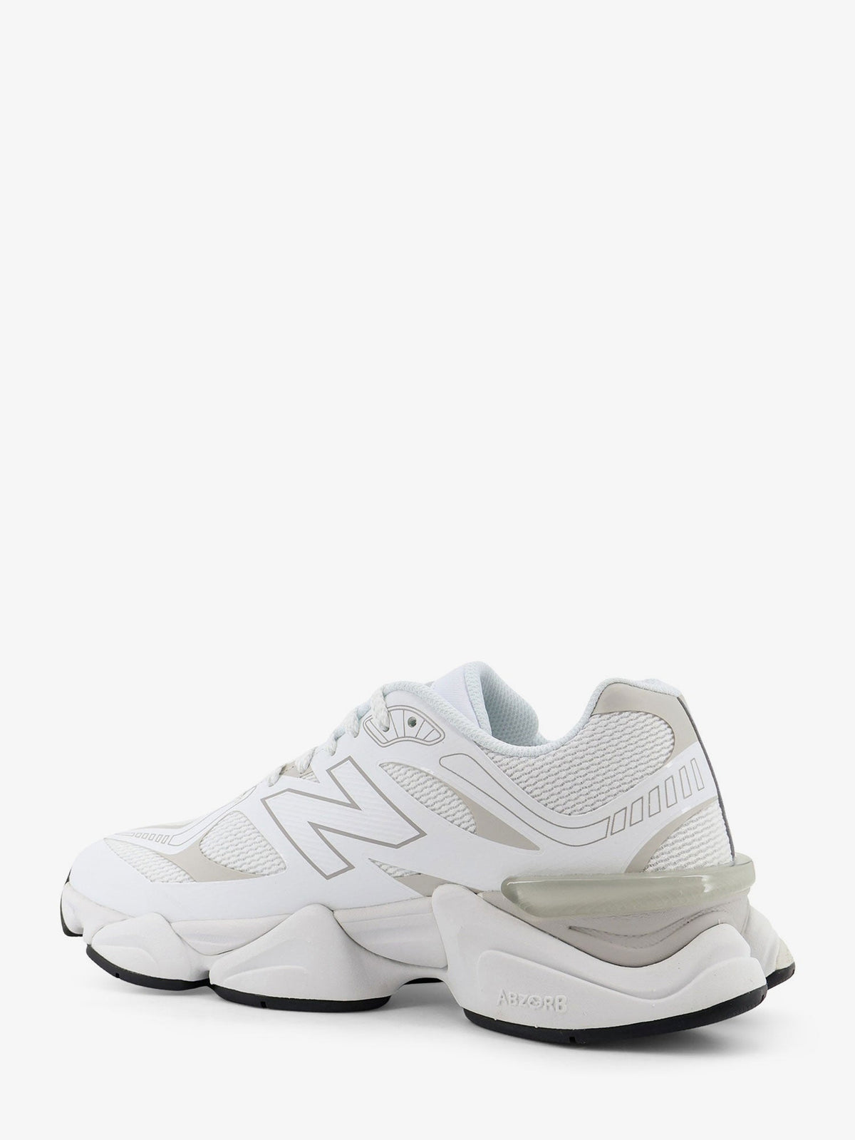 New Balance U90608 mesh sneakers with side logo - Bianco Grigio