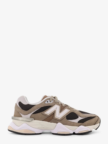NEW BALANCE - 9060 low-top mesh sneakers with suede interts