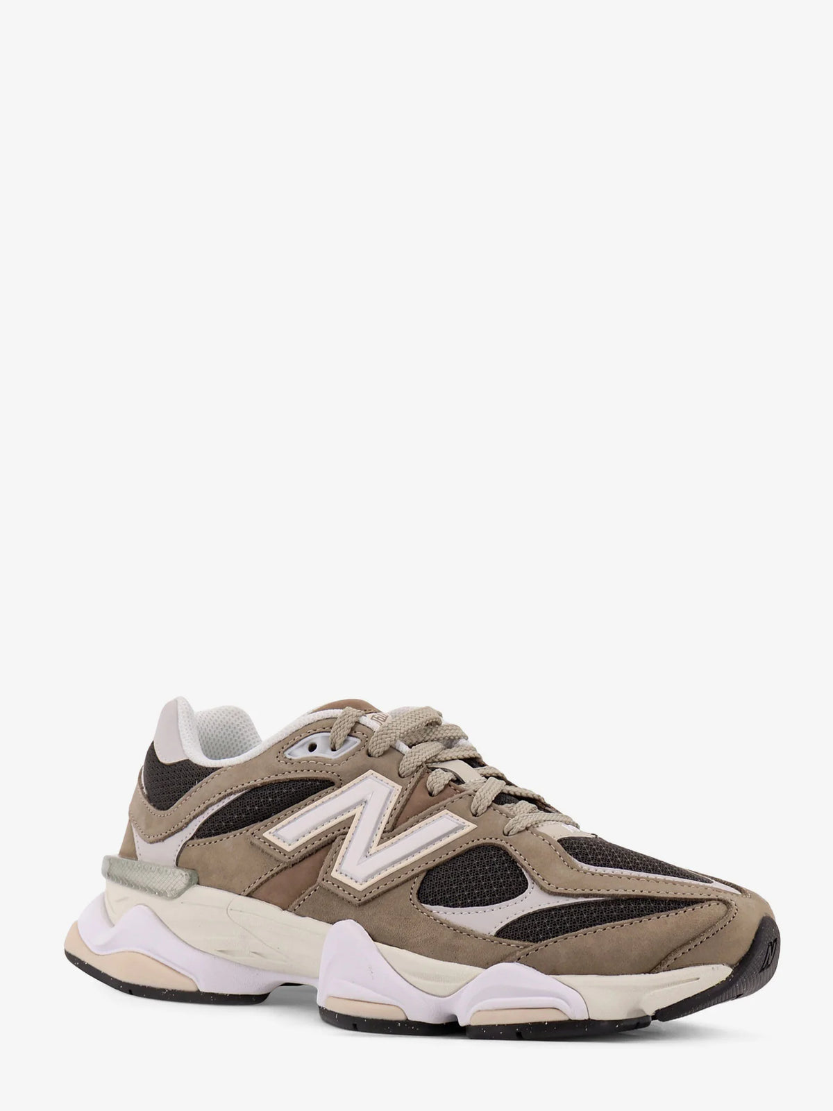 NEW BALANCE - 9060 low-top mesh sneakers with suede interts