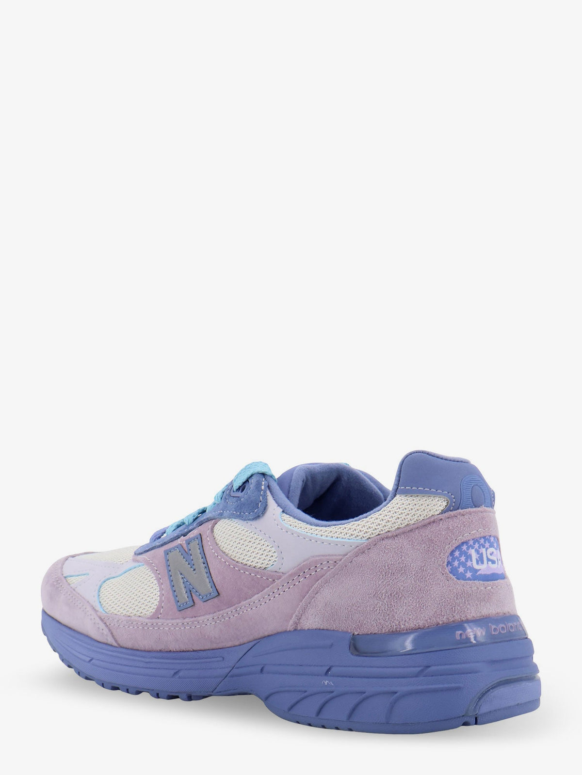New Balance U9935 mesh and suede sneakers - Viola