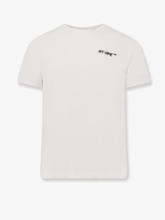 Off White Cotton T Shirt