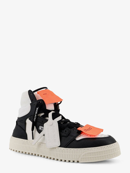 Off White 3.0 Court High Top leather sneakers - White Black