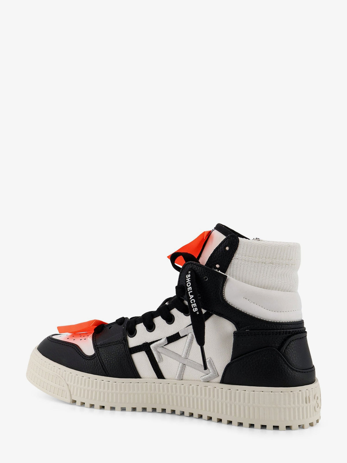Off White 3.0 Court High Top leather sneakers - White Black