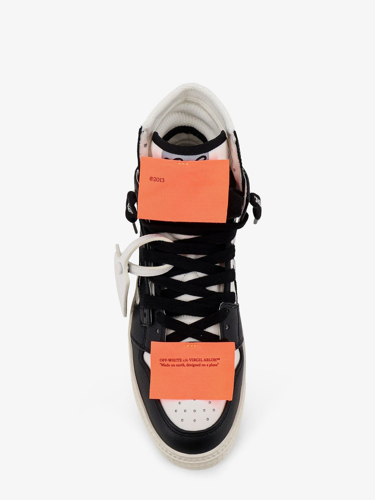 Off White 3.0 Court High Top leather sneakers - White Black