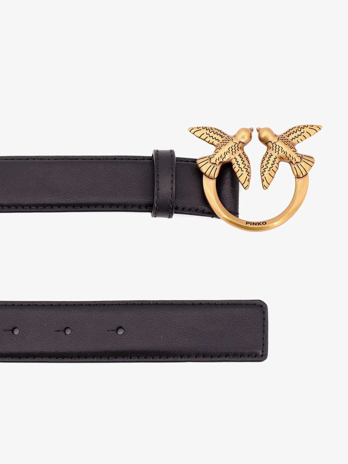 Pinko Berry leather belt - Nero