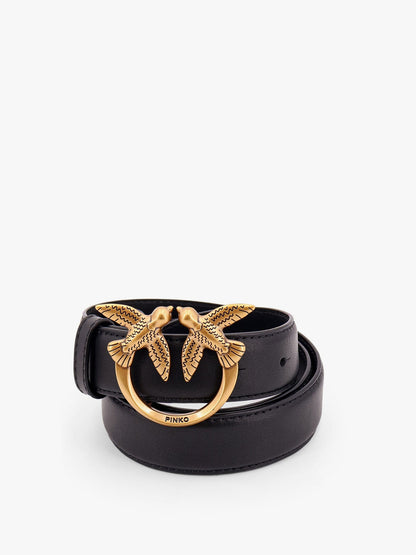 Pinko Berry leather belt - Nero