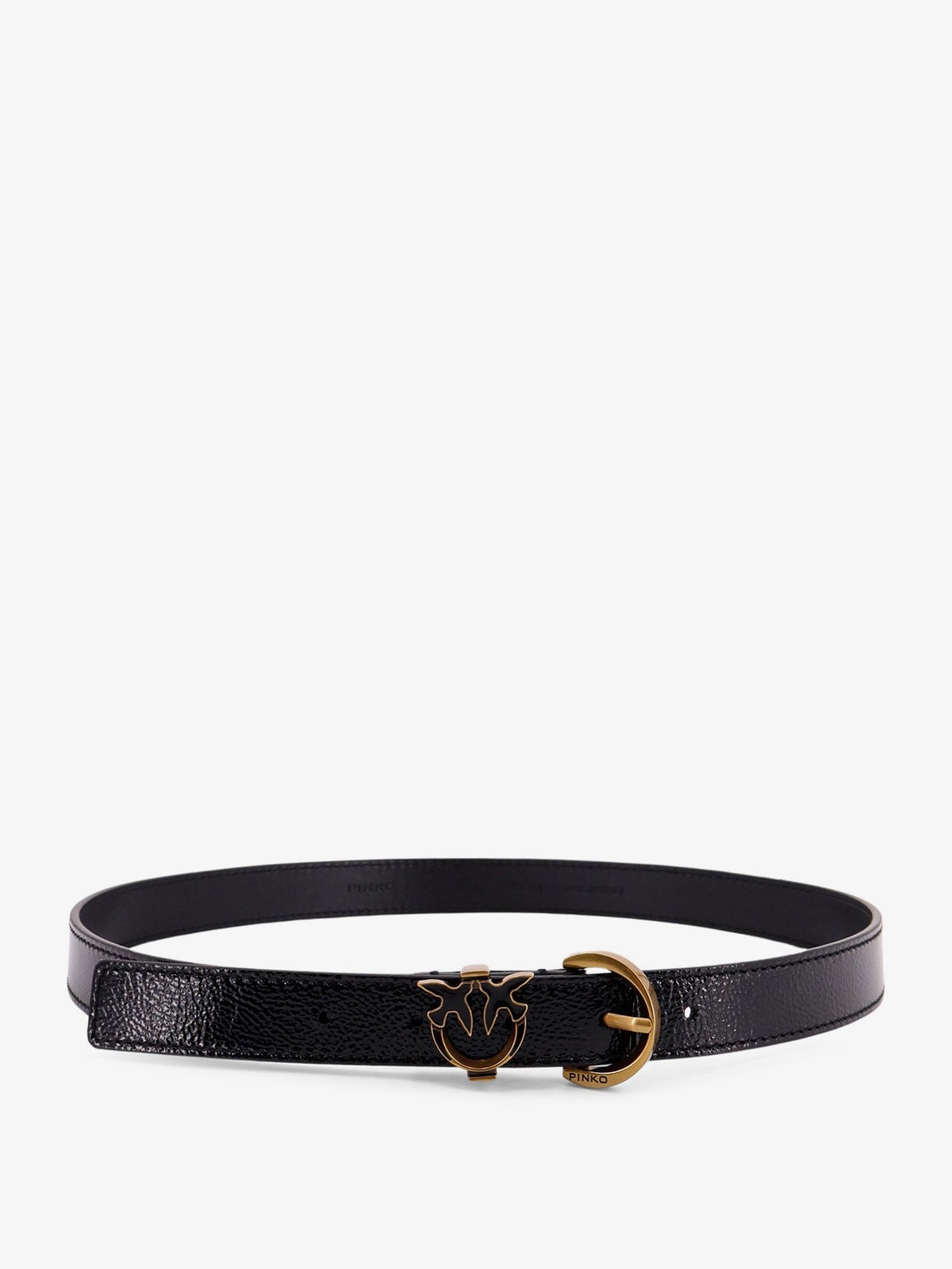 Pinko Tamboril leather belt - Nero