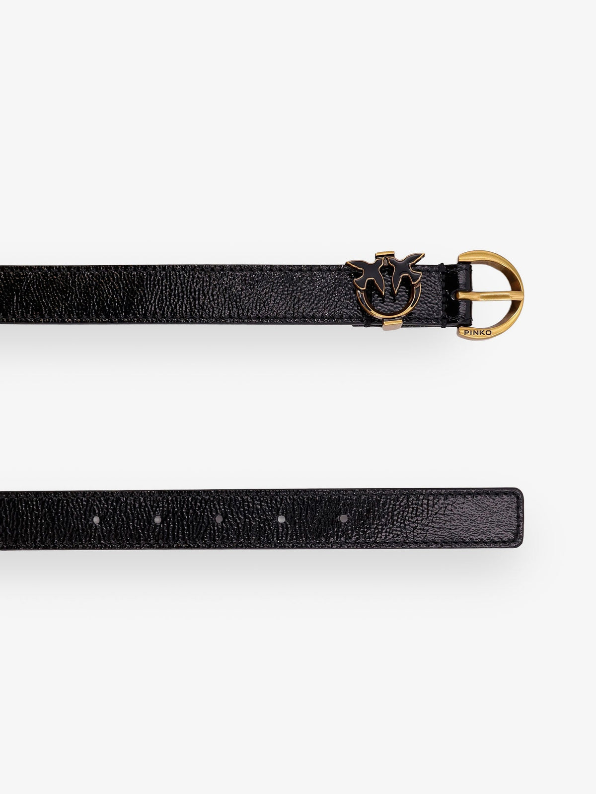 Pinko Tamboril leather belt - Nero