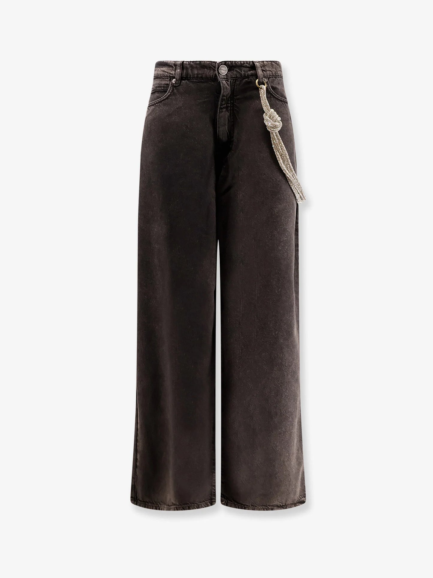 Pinko Lauryn Bull Denim Jeans With Removable Jewel Rope