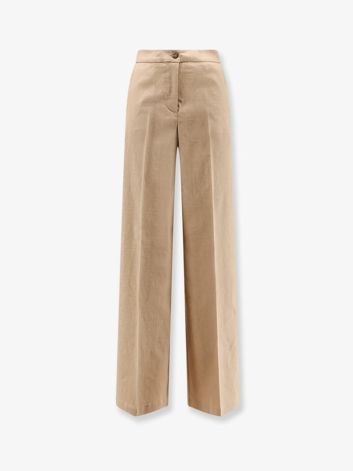 Pinko Jacopone linen and viscose trousers - Beige