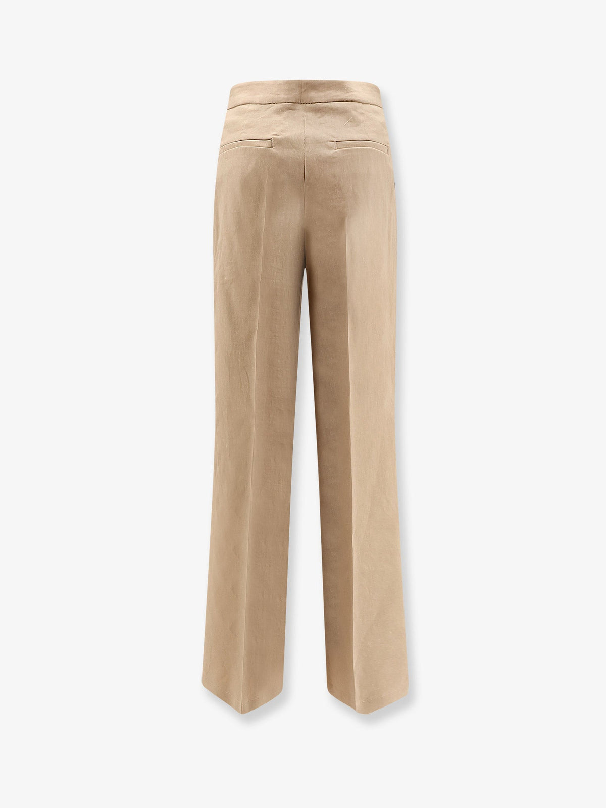 Pinko Jacopone linen and viscose trousers - Beige