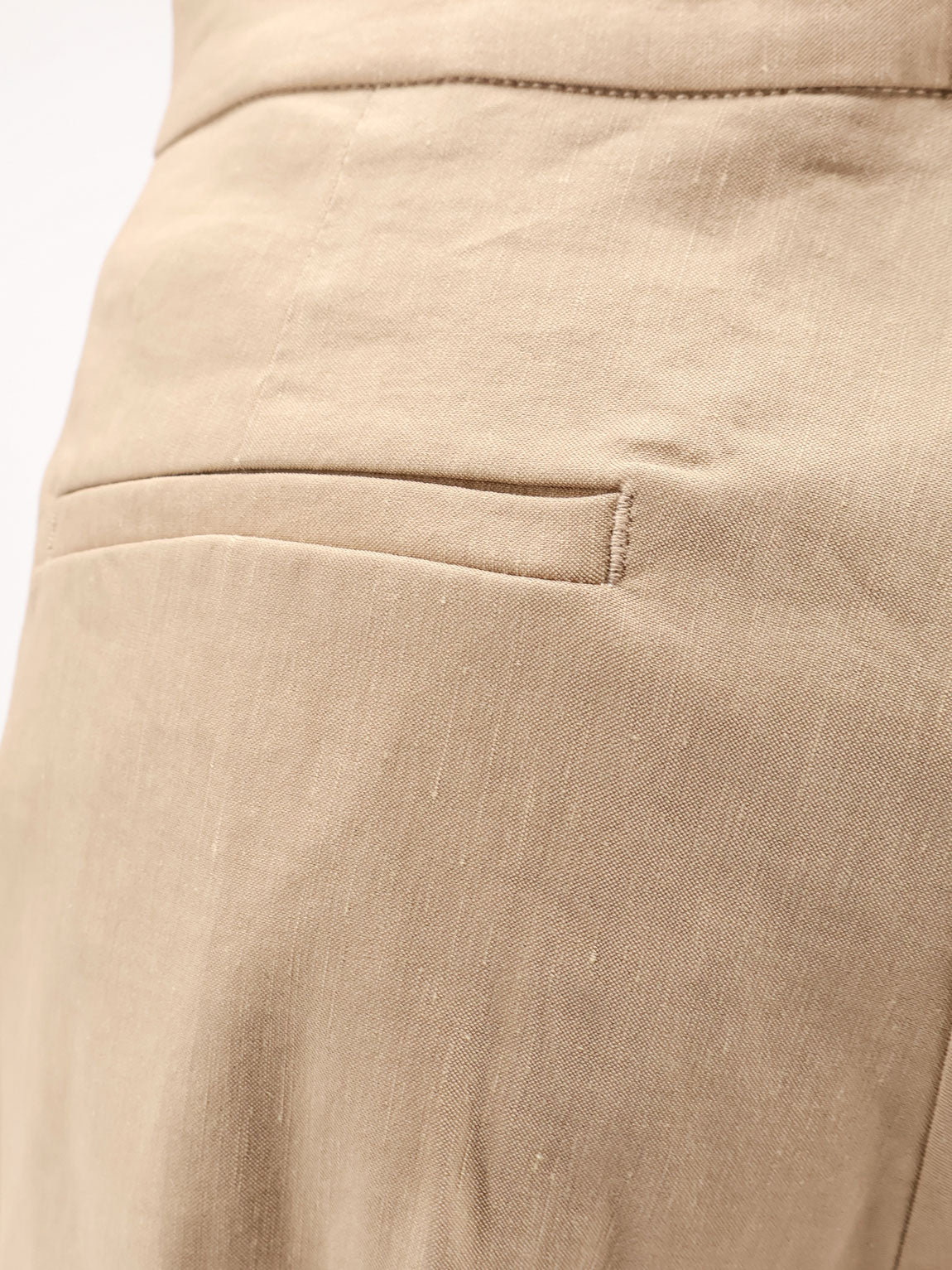 Pinko Jacopone linen and viscose trousers - Beige