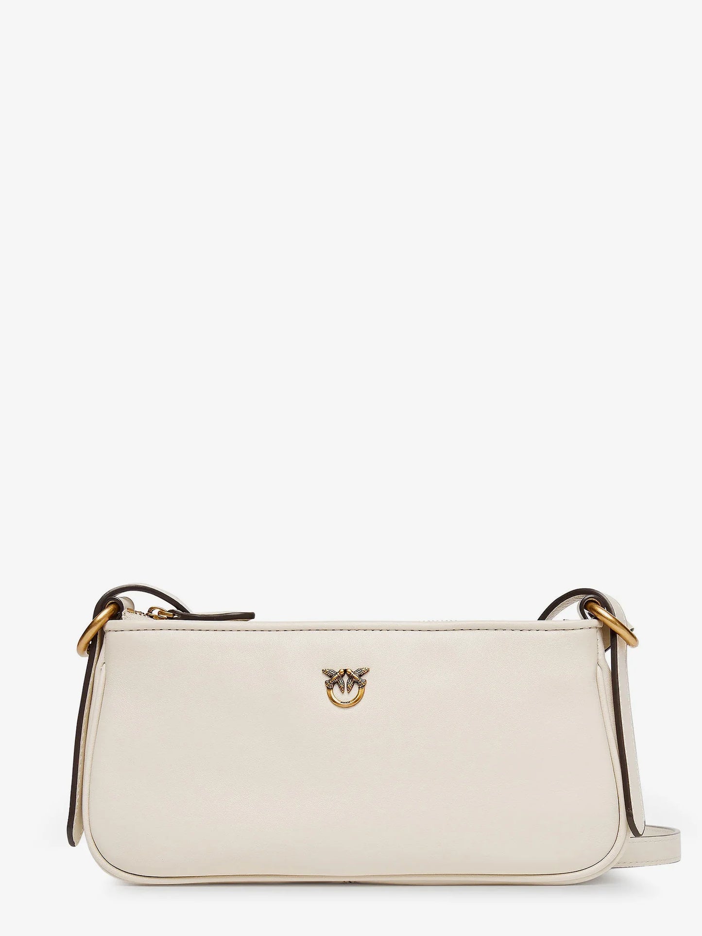 Pinko Mini Half Moon Leather Crossbody Bag