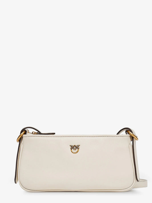 Pinko Mini Half Moon Leather Crossbody Bag